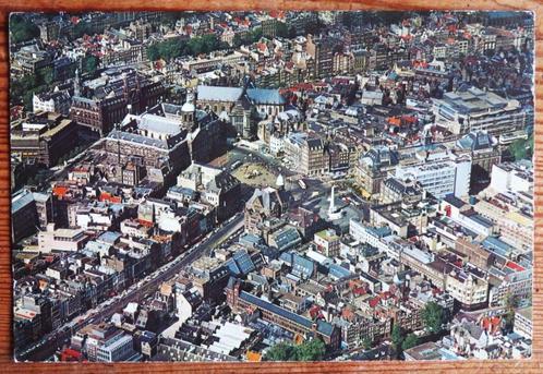 Amsterdam Paleis op de Dam en omgeving ( Luchtfoto ), Verzamelen, Ansichtkaarten | Nederland, Zuid-Holland, Voor 1920, Ophalen of Verzenden