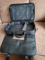Zwart leren laptop tas 33x43cm 2 euro, Computers en Software, Laptoptassen, Ophalen of Verzenden, 17 inch of meer, Gebruikt, Aktetas