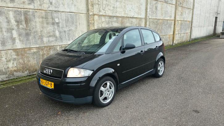 Audi A2 1.4 2001 APK NIEUW LEES ADVERTENTIE EXPORT/HANDEL, Auto's, Audi, Particulier, A2, Benzine, Hatchback, Geïmporteerd, Zwart
