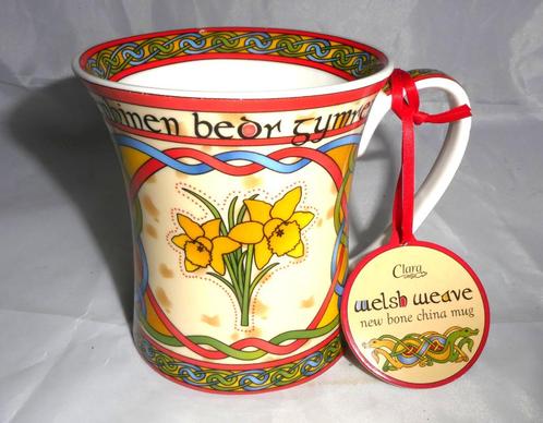 Clara Welsh Weave mok The Welsh Daffodil, Antiek en Kunst, Curiosa en Brocante, Ophalen of Verzenden