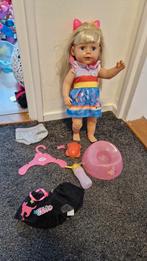 Babyborn grote zus met assecoires en kleding, Kinderen en Baby's, Ophalen of Verzenden, Zo goed als nieuw, Babypop