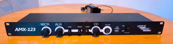 Fitness Audio AMX-123 Mixer - Goede Staat, Muziek en Instrumenten, Mengpanelen, Gebruikt, Minder dan 5 kanalen, Microfooningang