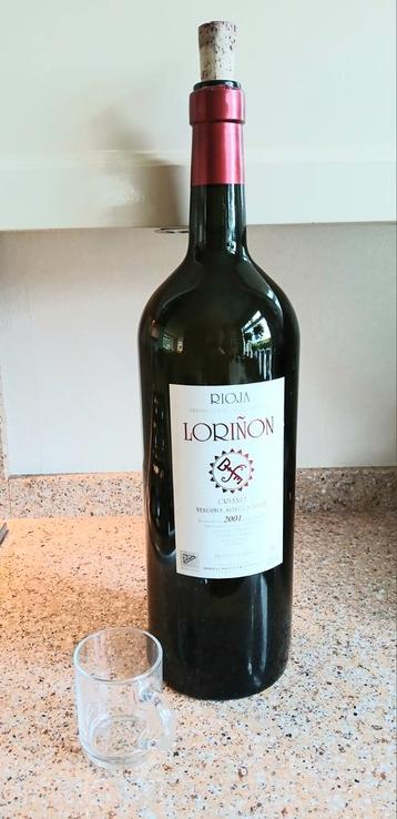 Lege wijnfles 5 liter inhoud voor decoratie beschikbaar voor biedingen