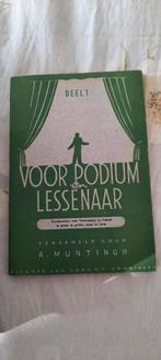 A Muntingh - voor podium en lessenaar Deel I, Ophalen of Verzenden, Gelezen, Overige onderwerpen