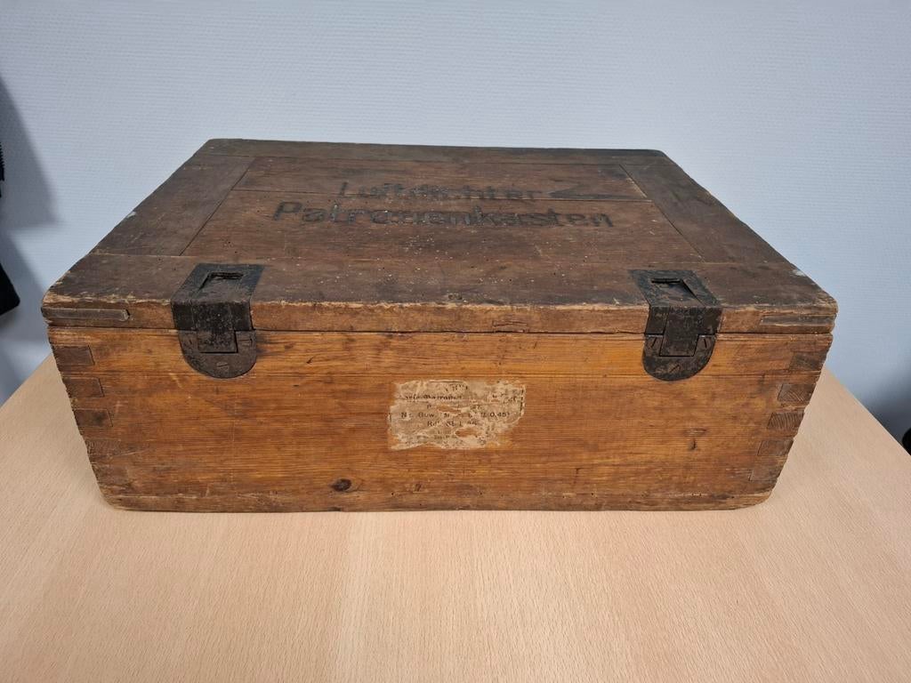 Duitse houten munitiekist uit 1936, Verzamelen, Militaria | Tweede Wereldoorlog, Ophalen, Duitsland, Kist of Geocache