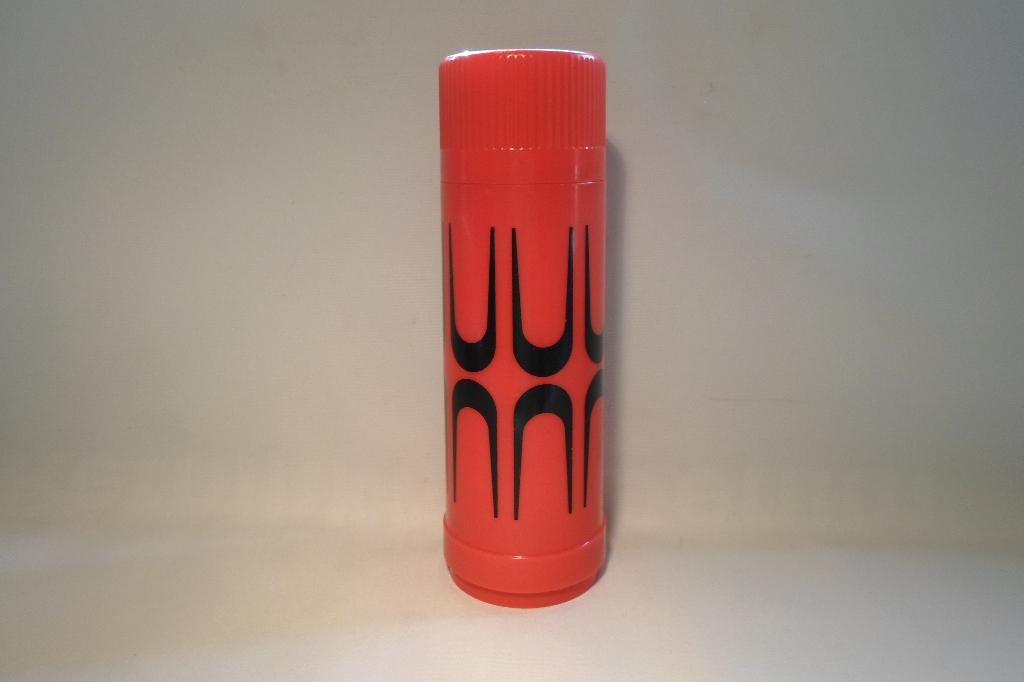 Thermosfles Vintage Rood Zwart, Verzamelen, Ophalen of Verzenden, Huis en Inrichting