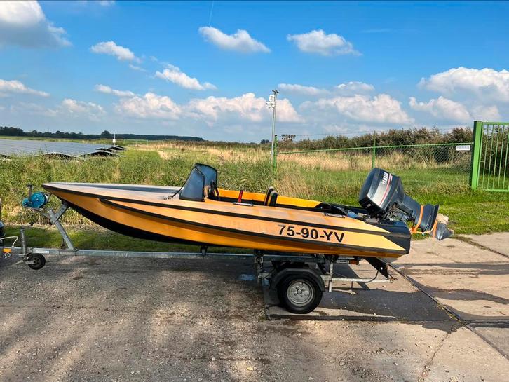 Speedboot, 40 Pk Yahama en trailer., Watersport en Boten, Accessoires en Onderhoud, Ophalen of Verzenden