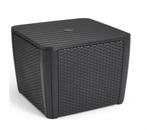 Keter Luzon Plus opbergtafel grafiet - 57 x 57 x 43 - incl., Ophalen, Gebruikt
