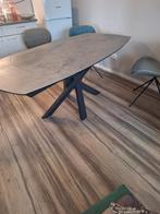 Eettafel uitklapbaar incl 3 stoelen, Huis en Inrichting, Ophalen, 50 tot 100 cm, Zo goed als nieuw, 150 tot 200 cm