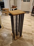 Retro CD Rek / Bijzettafel, Minder dan 55 cm, Gebruikt, Vierkant, Retro