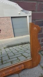 Antieke spiegel in houten lijst, houtsnijwerk. S7, Tweedehands verkoop, Tweedehands verkoop, Minder dan 50 cm, Gebruikt