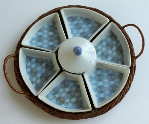 Retro set aardewerk schaaltjes voor tapas, Antiek en Kunst, Antiek | Keramiek en Aardewerk, Ophalen of Verzenden