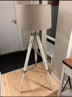 Stalamp vloerlamp taupe. Verstelbaar, Huis en Inrichting, Lampen | Vloerlampen, Ophalen, Zo goed als nieuw, 150 tot 200 cm
