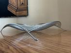 Chrome Wire Wave Fruit Bowl by Platt & Young Made in 1990s, Ophalen of Verzenden, Gebruikt, Overige vormen, Metaal