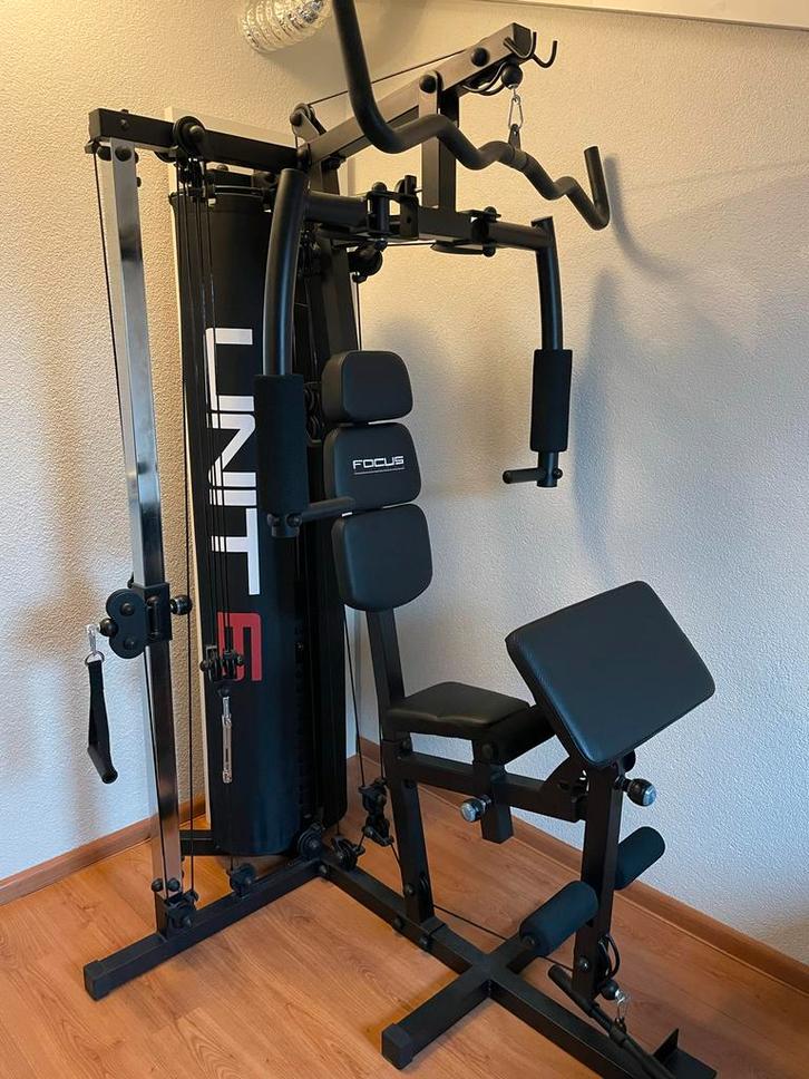 Home gym Focus Fitness unit 6 Krachtstation - Thuisgym, Sport en Fitness, Fitnessapparatuur, Zo goed als nieuw, Krachtstation