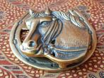 Mooie antieke deurklopper uit Engeland met een paardenhoofd., Antiek en Kunst, Antiek | Koper en Brons, Ophalen of Verzenden, Koper
