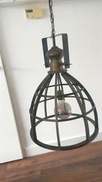 Industriële hanglamp, zwaar staal, Huis en Inrichting, Lampen | Hanglampen, Ophalen, 50 tot 75 cm, Zo goed als nieuw, Metaal