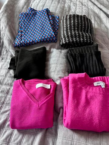 5 truien (1 nieuw) en 1 broek s/m beschikbaar voor biedingen