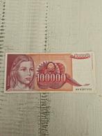 Joegoslavië 100.000 dinar 1989, Ophalen of Verzenden, Joegoslavië