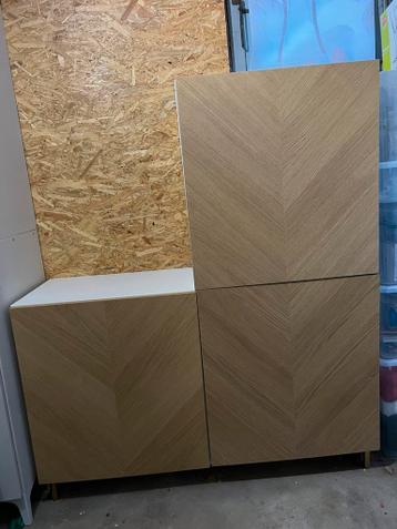 Ikea besta kast wit met Hedeviken eikenfrontjes - afbeelding 2