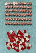 BINGO schijfjes HOUT - vintage '50 - kartonnen afdekrondjes, Antiek en Kunst, Ophalen of Verzenden