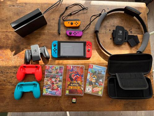 Nintendo Switch, accessoires, games, Spelcomputers en Games, Spelcomputers | Nintendo Switch, Zo goed als nieuw, Switch Original