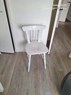 Houten stoelen, Vijf, Zes of meer stoelen, Gebruikt, Wit, Hout