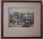 Brielle ets van M. Middelhoek met boot, Ophalen of Verzenden