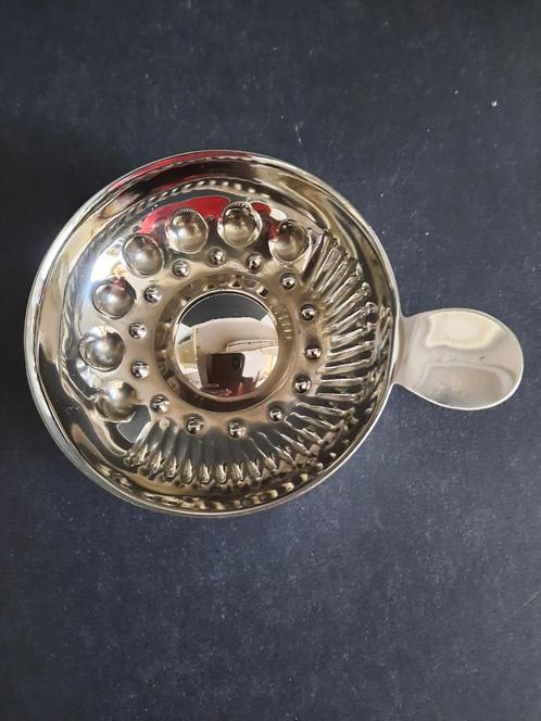 Wijnproefschaaltje of tastevin, Verzamelen, Porselein, Kristal en Bestek, Gebruikt, Overige typen, Overige materialen, Verzilverd