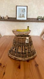 Riviera Maison rustic rattan lampenkapje, Huis en Inrichting, Lampen | Lampenkappen, Ophalen, Zo goed als nieuw, Minder dan 25 cm