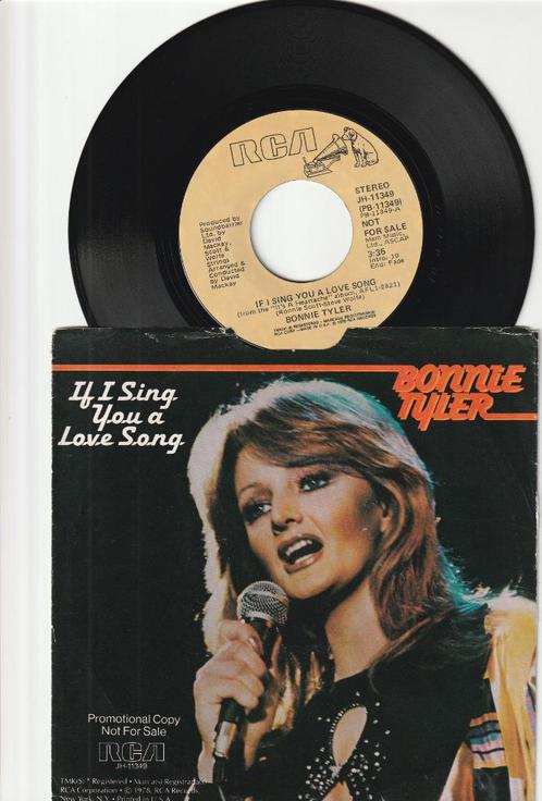 BONNIE TYLER  -  IF I SING YOU A LOVE SONG [STEREO]  [7''] /, Cd's en Dvd's, Vinyl | Pop, Zo goed als nieuw, 1960 tot 1980, Overige formaten