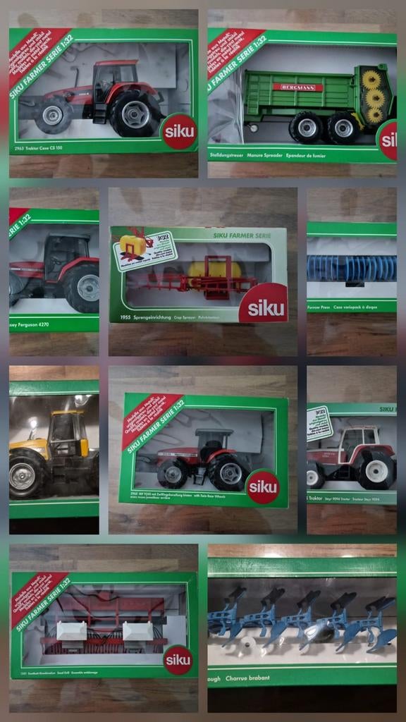 Siku Farmer Serie Modellen - 10 stuks in doos!, Ophalen of Verzenden, Nieuw, Overige typen, SIKU