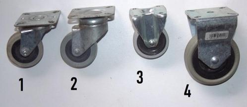 Zwenkwielen - Bokwielen Mix 4 Stuks, Doe-het-zelf en Verbouw, Zwenkwielen, Ophalen of Verzenden