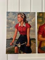 Jaren 50 meisjesboek – 12 wandkunstkaarten A4, Info@olphy.nl, Ophalen of Verzenden, Nvt, Nieuw