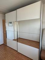 Hoogglans witte kledingkast, Huis en Inrichting, Kasten | Kledingkasten, Ophalen, Gebruikt, 200 cm of meer, 200 cm of meer