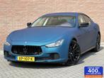 Maserati Ghibli 3.0 V6 D Leder - Harman/Karon - Navi - Led -, Auto's, Maserati, Achterwielaandrijving, Gebruikt, Blauw, 2987 cc