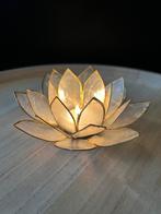 Lotus sfeerlicht naturel goudrand, Ophalen of Verzenden