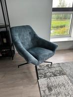 Draaifauteuil/stoel, stof, kleur blauw, Huis en Inrichting, Fauteuils, Ophalen, Zo goed als nieuw, 75 tot 100 cm, Stof