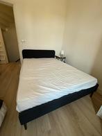 Ikea Upholstered bed frame, Vissle dark grey, 140x200 cm, Huis en Inrichting, Slaapkamer | Boxsprings, Ophalen, Zwart, Tweepersoons