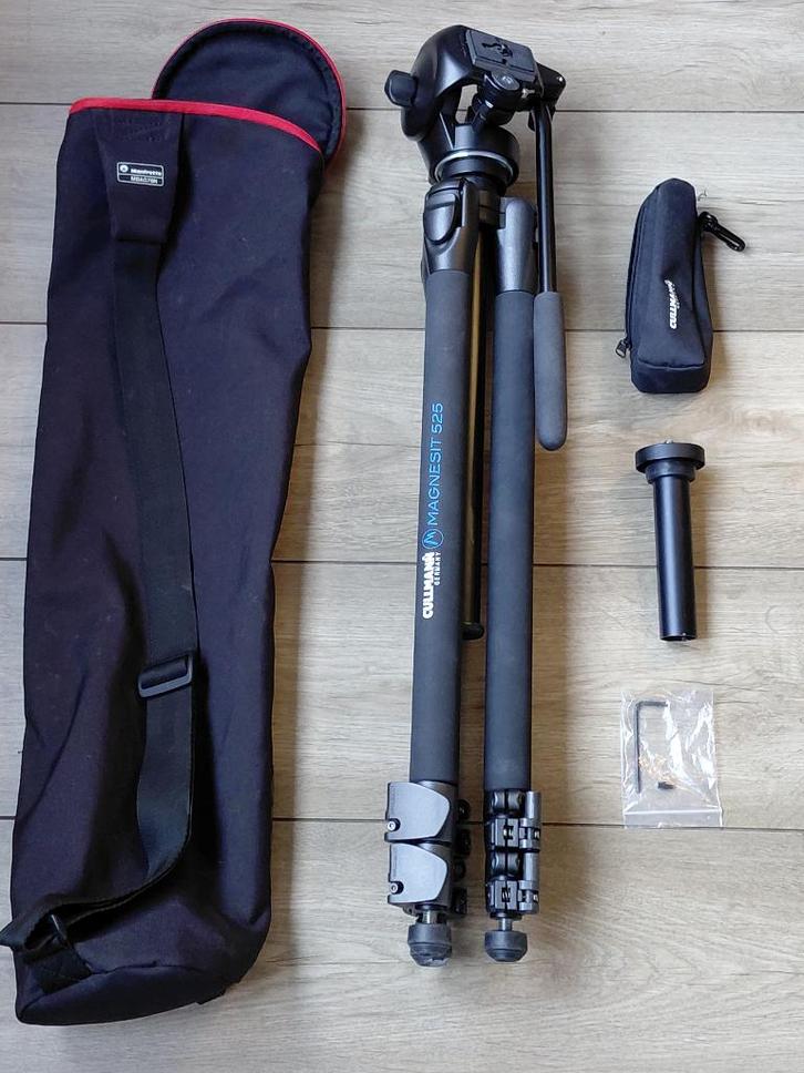 Cullmann Statief plus Manfrotto 128RC statiefkop / videokop, Audio, Tv en Foto, Fotografie | Statieven en Balhoofden, Zo goed als nieuw