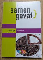 Samengevat: economie voor vmbo kgt 2021, Ophalen of Verzenden, Zo goed als nieuw, VMBO, Economie