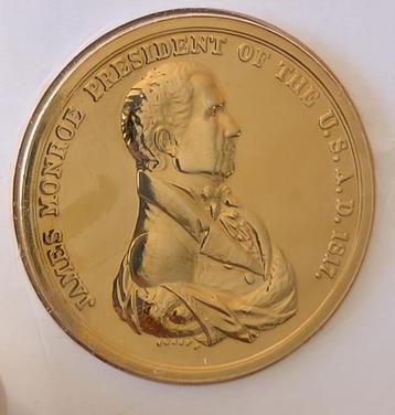 Medialle president James Monroe beschikbaar voor biedingen