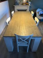 Steigerhouten eettafel inclusief 5 IKEA stoelen, Huis en Inrichting, Tafels | Eettafels, 200 cm of meer, 50 tot 100 cm, Rechthoekig