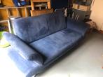 3-zits bank Rossini (blauwe Alcantara bekleding), Ophalen, Overige materialen, Gebruikt, Driepersoons