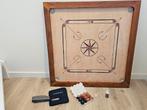 Nieuw carrom hardhout wedstrijd model 74x74 cm, Hobby en Vrije tijd, Gezelschapsspellen | Bordspellen, Ophalen, Zo goed als nieuw