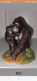 Gorilla met Baby Gorilla 1989 Van Franklin mint, Ophalen, Zo goed als nieuw