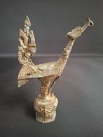 Antieke bronzen vogel sculptuur thais,, Antiek en Kunst, Kunst | Niet-Westerse kunst, Ophalen of Verzenden
