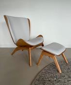 UMAGE FAUTEUIL DE READER MET VOETENBANK, Ophalen, Zo goed als nieuw, Bruin, Eén