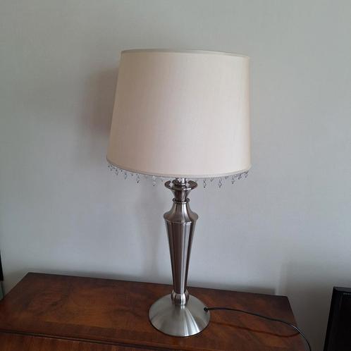 Lauren Ashley,  tafellamp, ecru kap, Huis en Inrichting, Lampen | Tafellampen, Gebruikt, 50 tot 75 cm, Ophalen