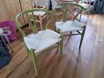 Y Chair Olive olijfgroen – Wishbone eetkamerstoelen Loods 5, Huis en Inrichting, Stoelen, Ophalen, Twee, Overige kleuren, Hout